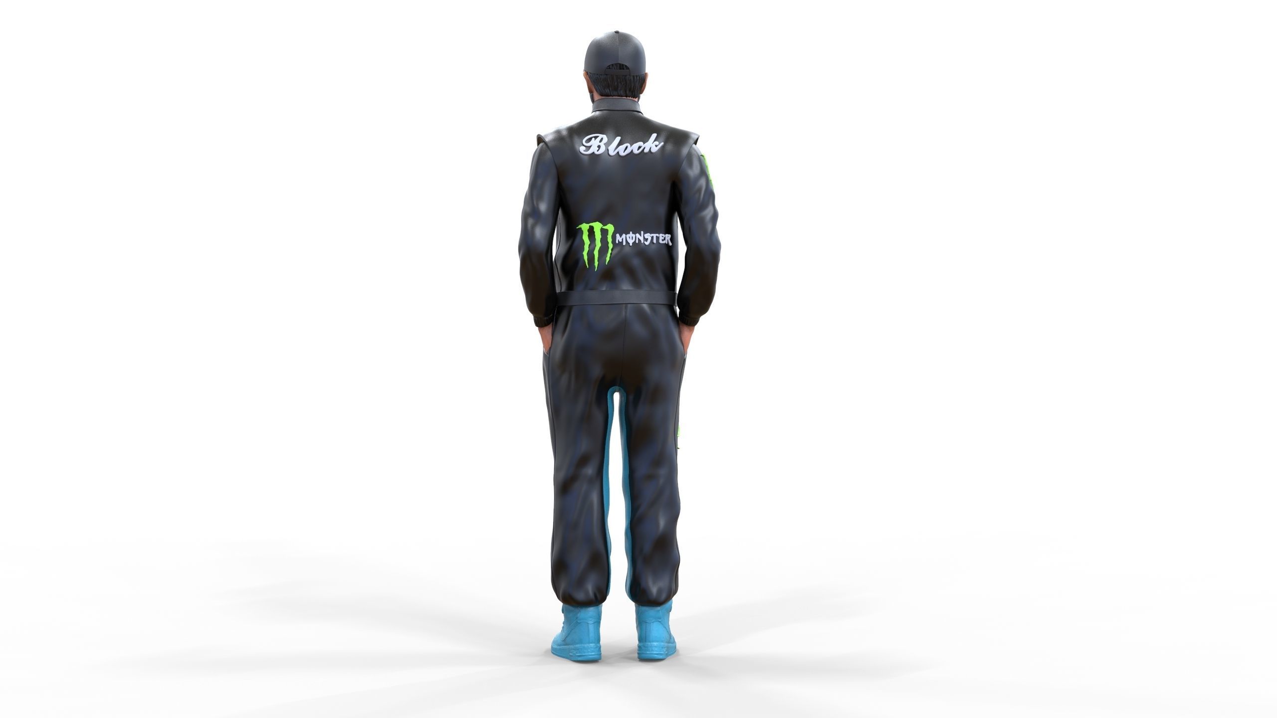 Ken Block American rally driver 3D print model_16