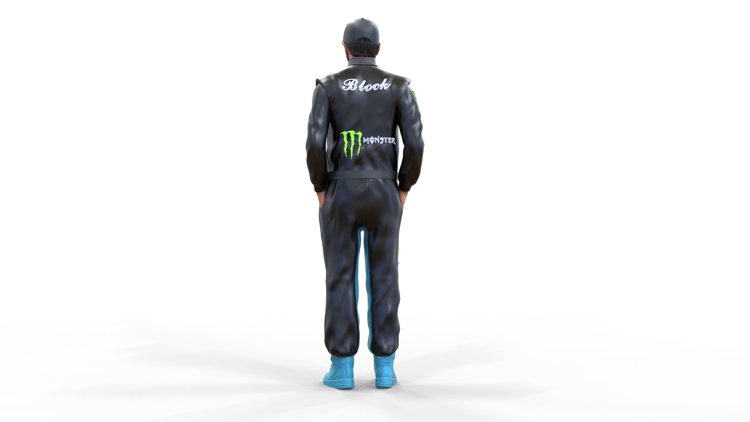 Ken Block American rally driver 3D print model_15