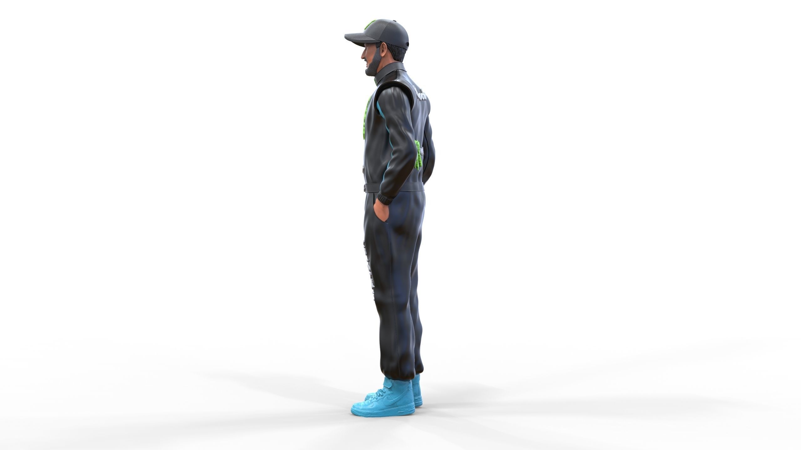 Ken Block American rally driver 3D print model_7
