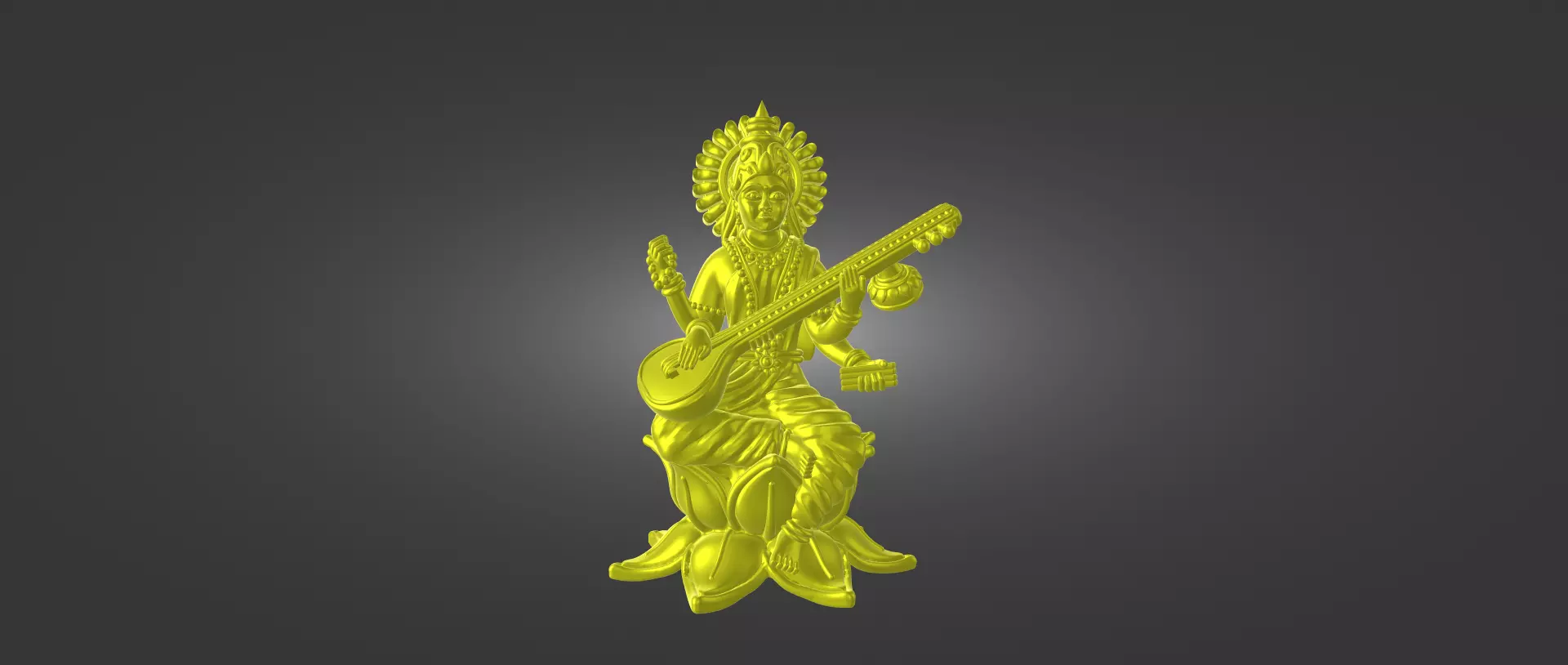 Printable File of Goddess Saraswati 3D print model