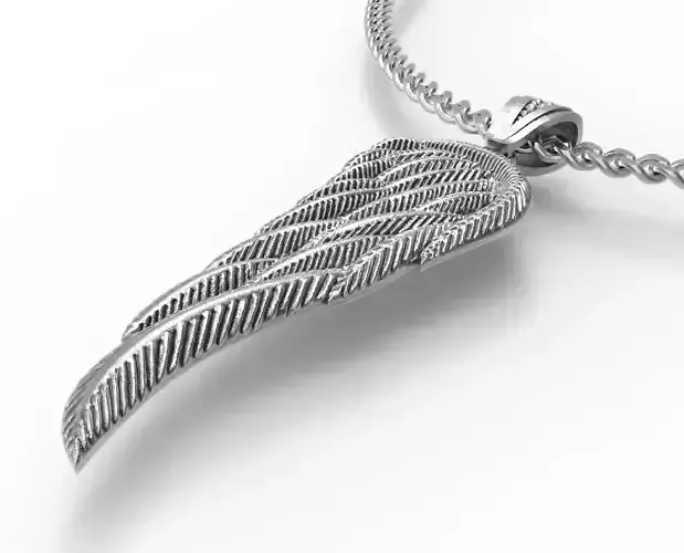 Wings Pendant Printable 3D Model