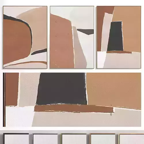 Abstract Painting Set of 3 pieces - No 17