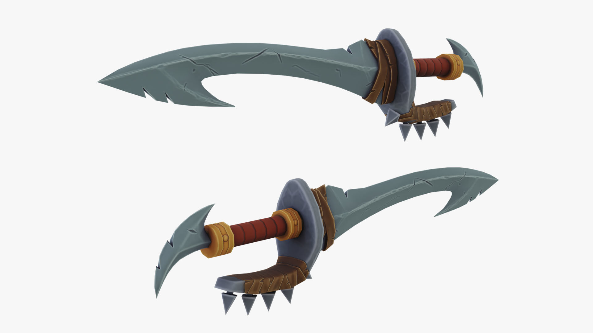 Shark Warrior Low-poly 3D model_6