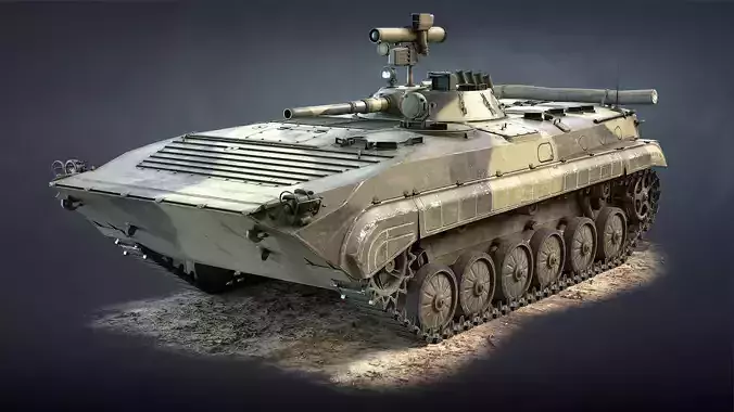 BMP-1 and BMP-1P Low-poly 3D model
