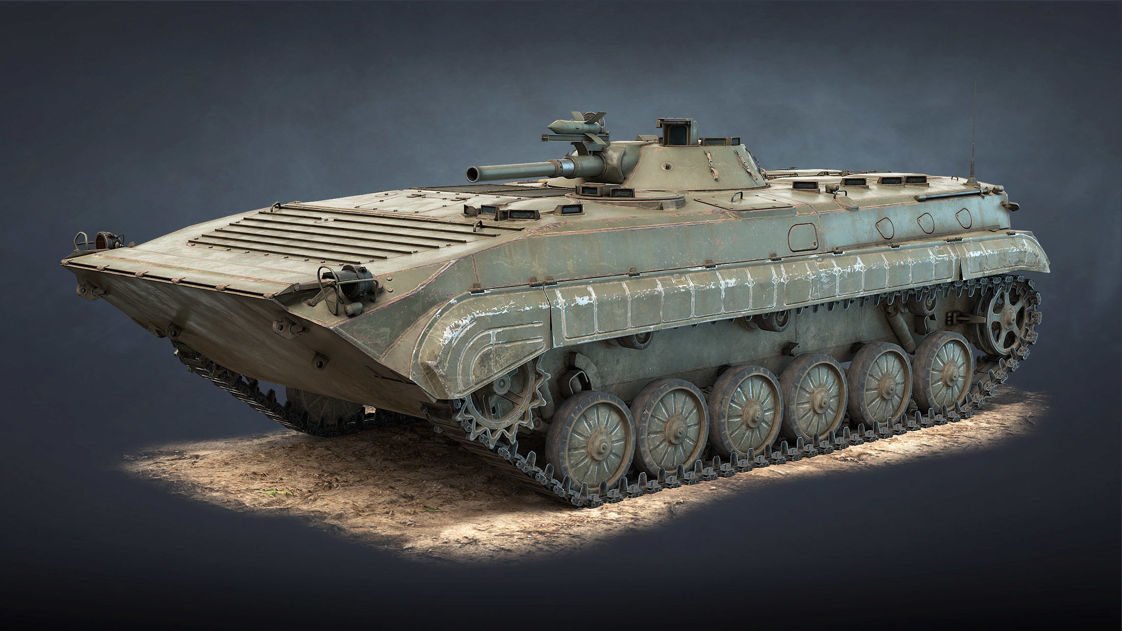3D model BMP-1 and BMP-1P VR / AR / low-poly | CGTrader