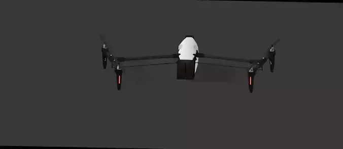 Drone 3D model with animation 
