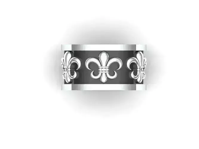 chrome heart ring 3d models print Low-poly 3D model