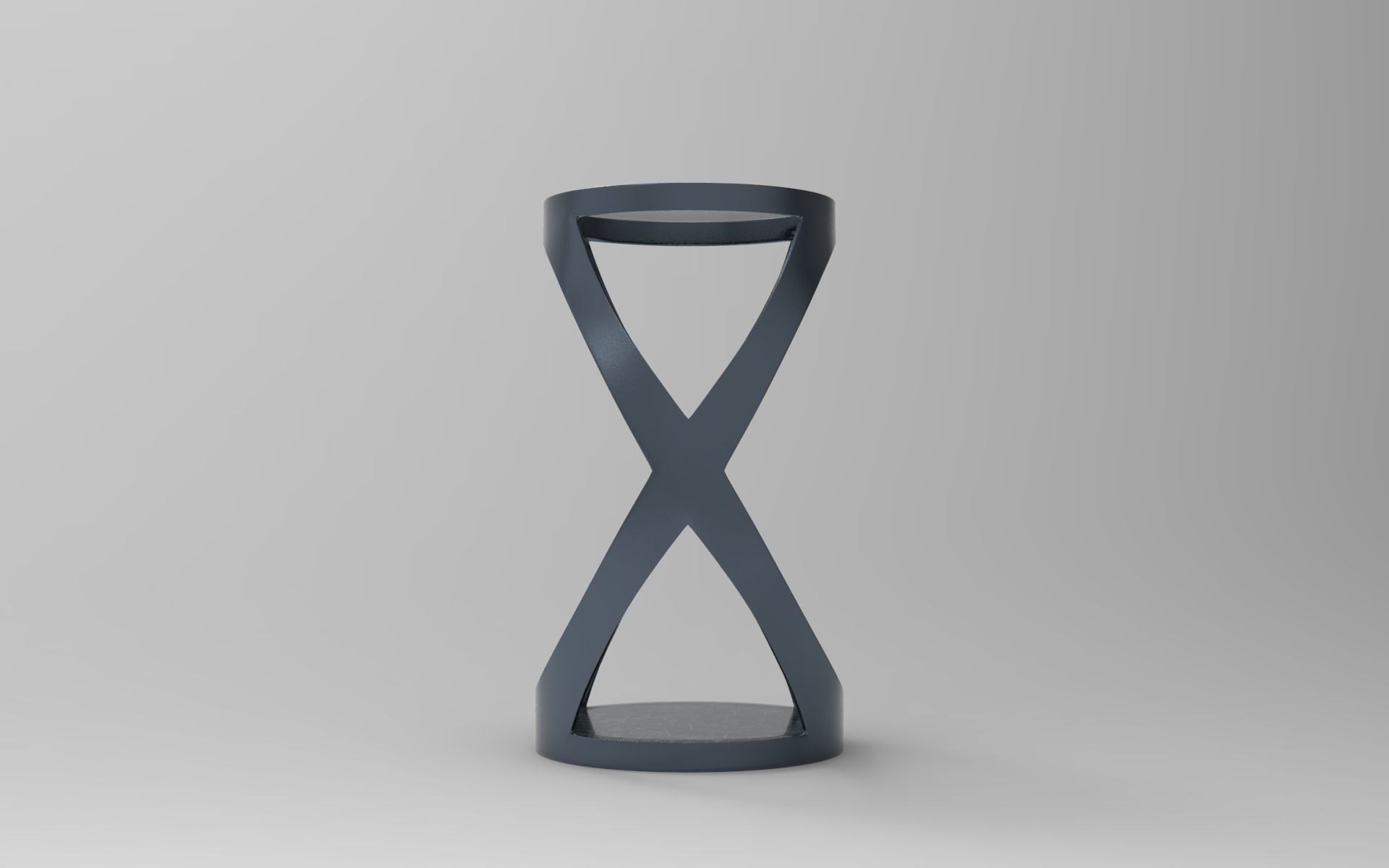 Hourglass Side Table Low-poly 3D model_4
