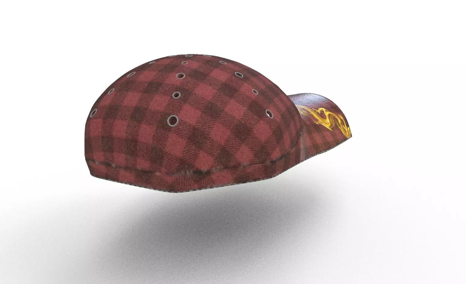 hat fabric for man 3D model_0