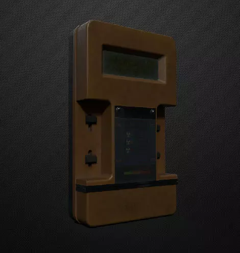 Dosimeter-radiometer Free low-poly 3D model_0