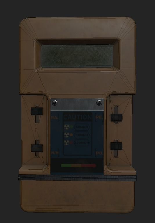 Dosimeter-radiometer Free low-poly 3D model_7