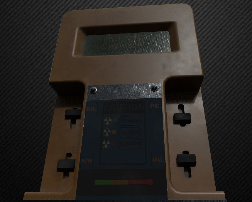 Dosimeter-radiometer Free low-poly 3D model_3