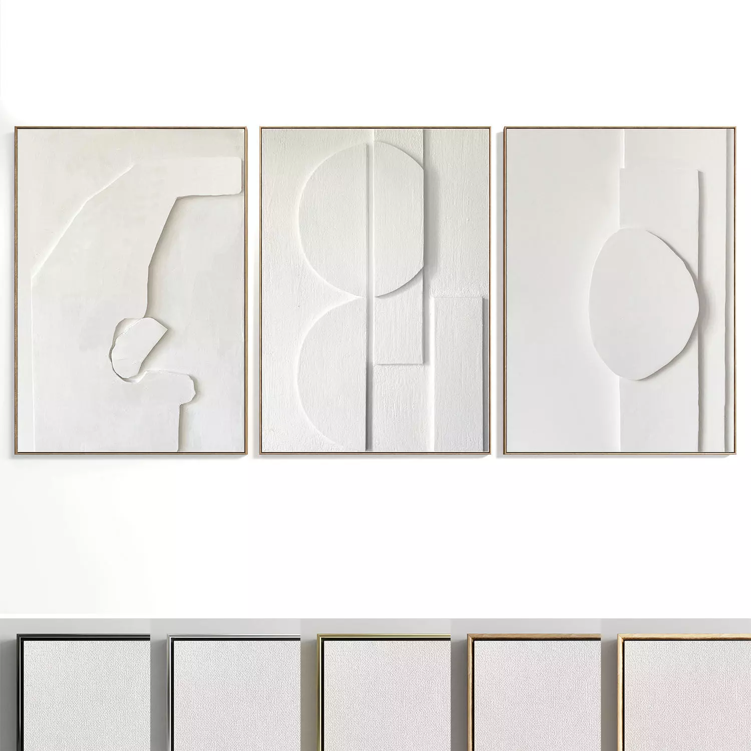 Abstract Painting Set of 3 pieces - No 19 Low-poly 3D model_0