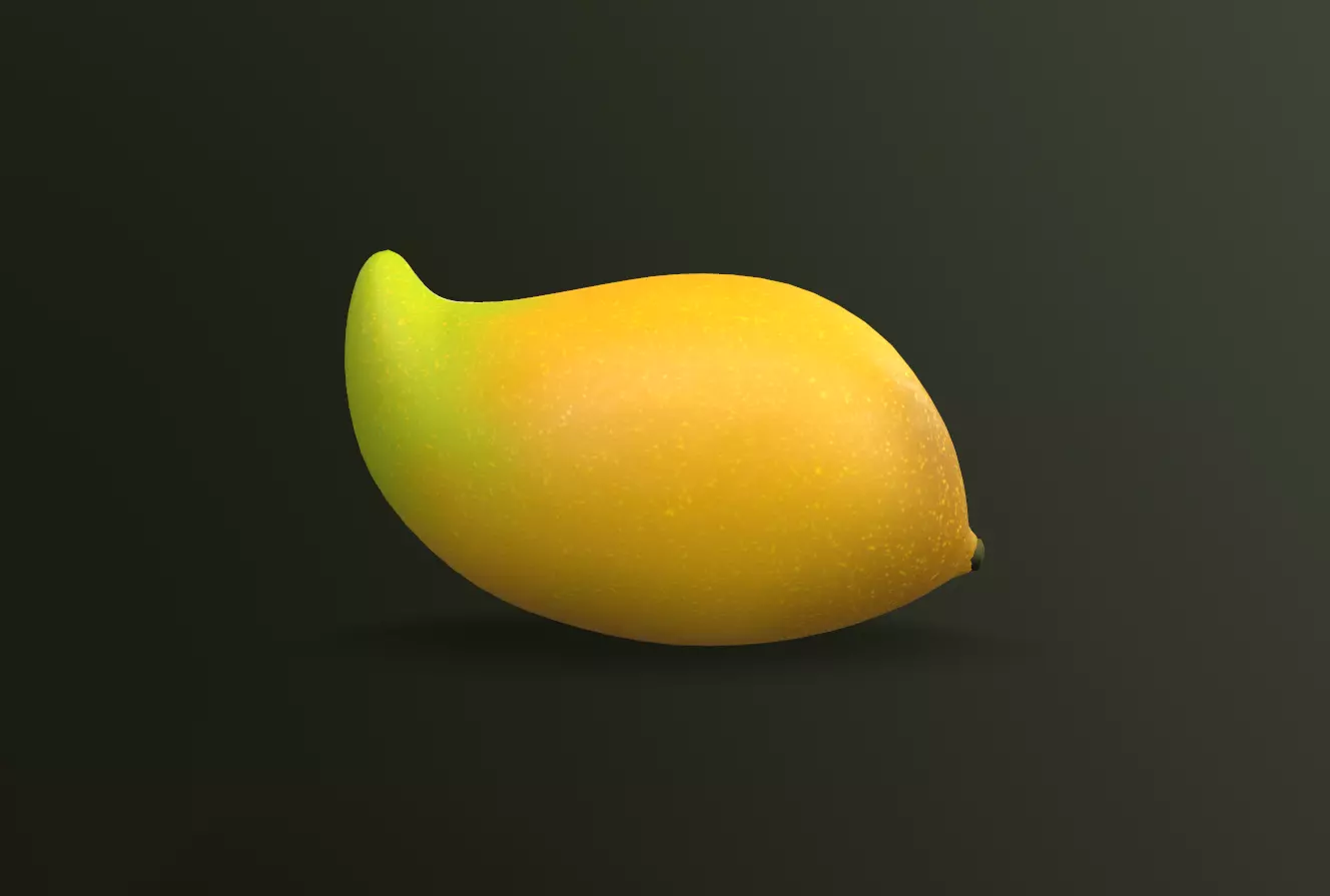 mango PBR LOW POLY Low-poly 3D model