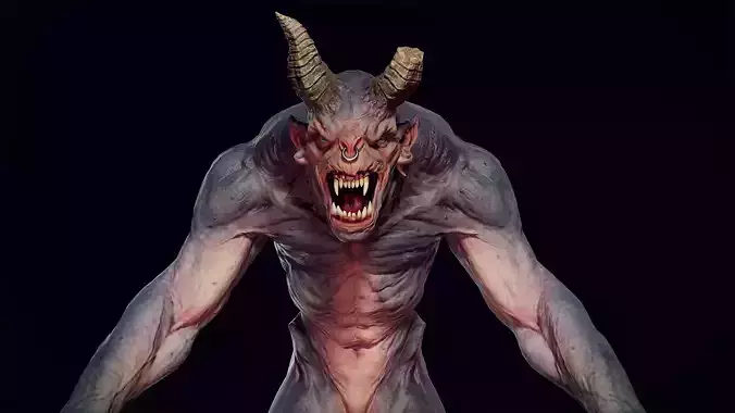 Ghoul Low-poly 3D model