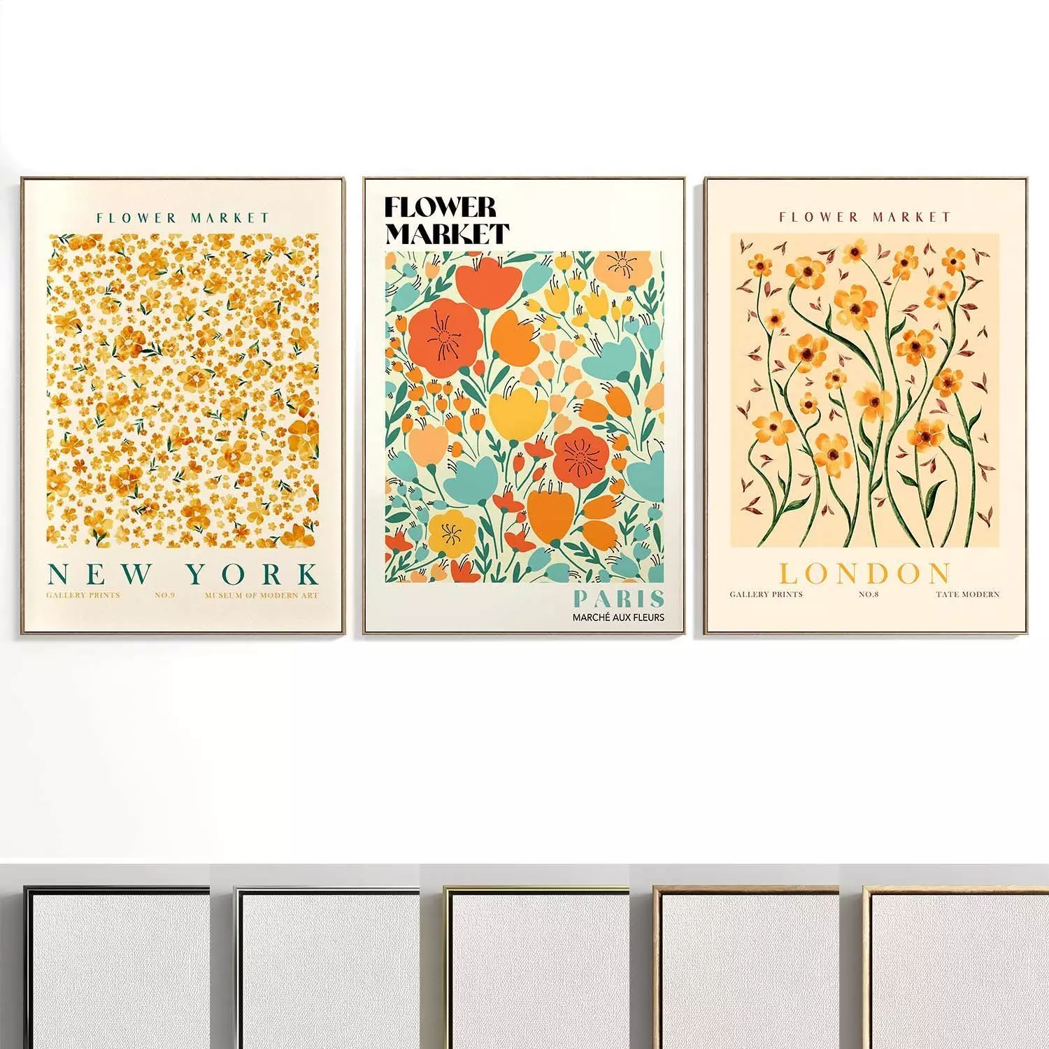 Abstract Painting Set of 3 pieces - No 21 Low-poly 3D model_0