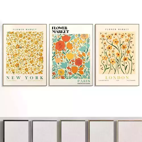 Abstract Painting Set of 3 pieces - No 21