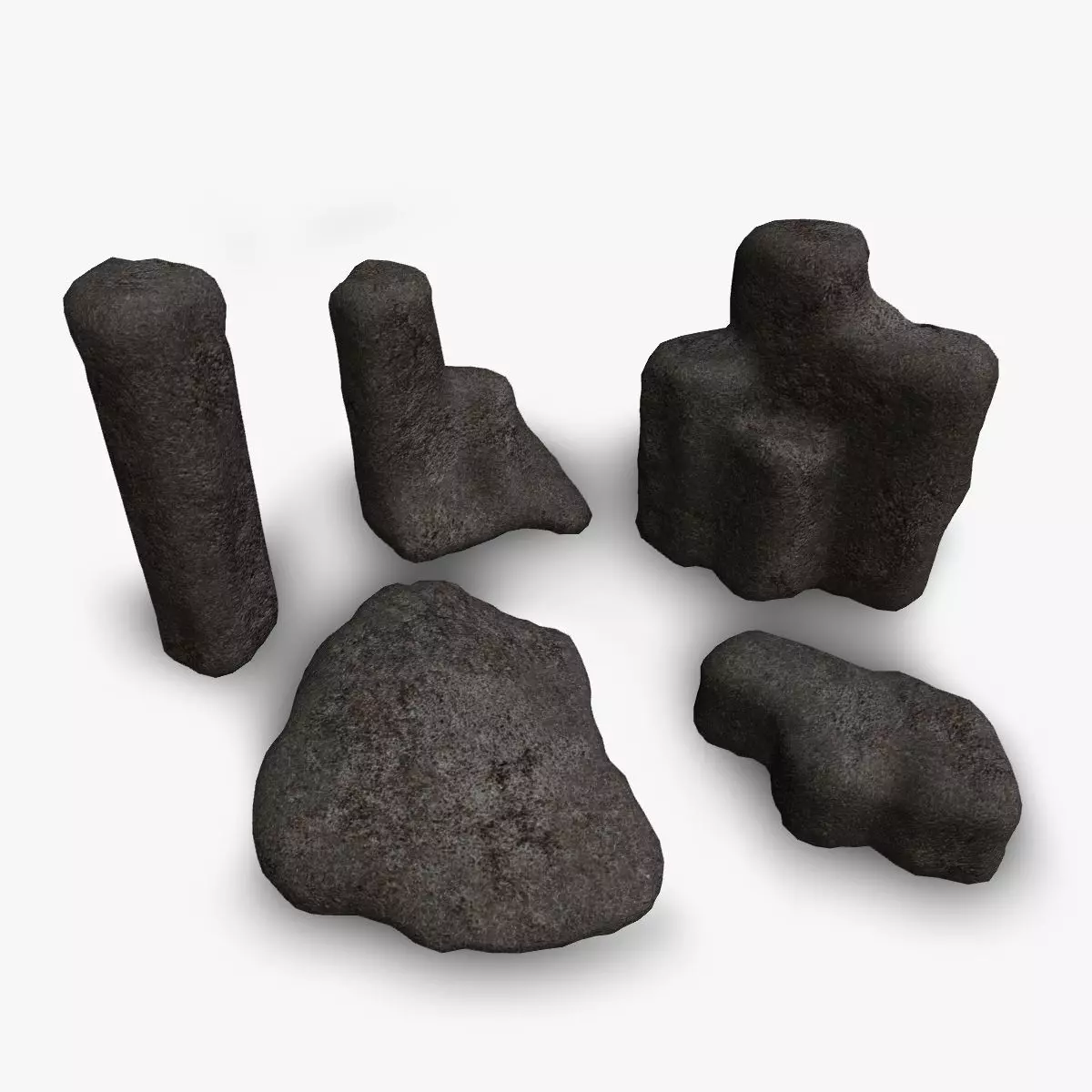 Rock Set 01 - Base Free low-poly 3D model