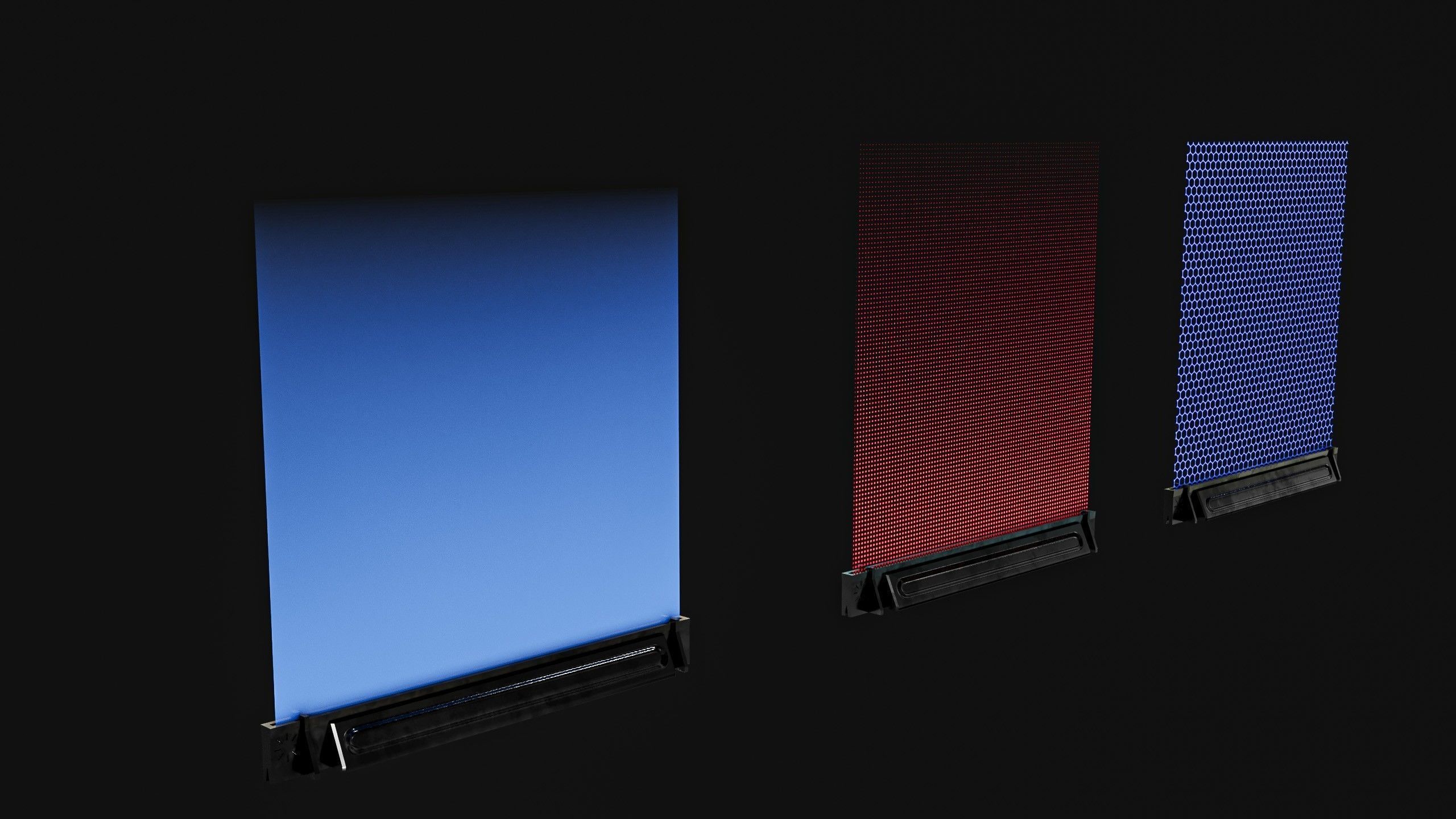 Sci-fi Staircase And floor plate Pack Low-poly 3D model_4