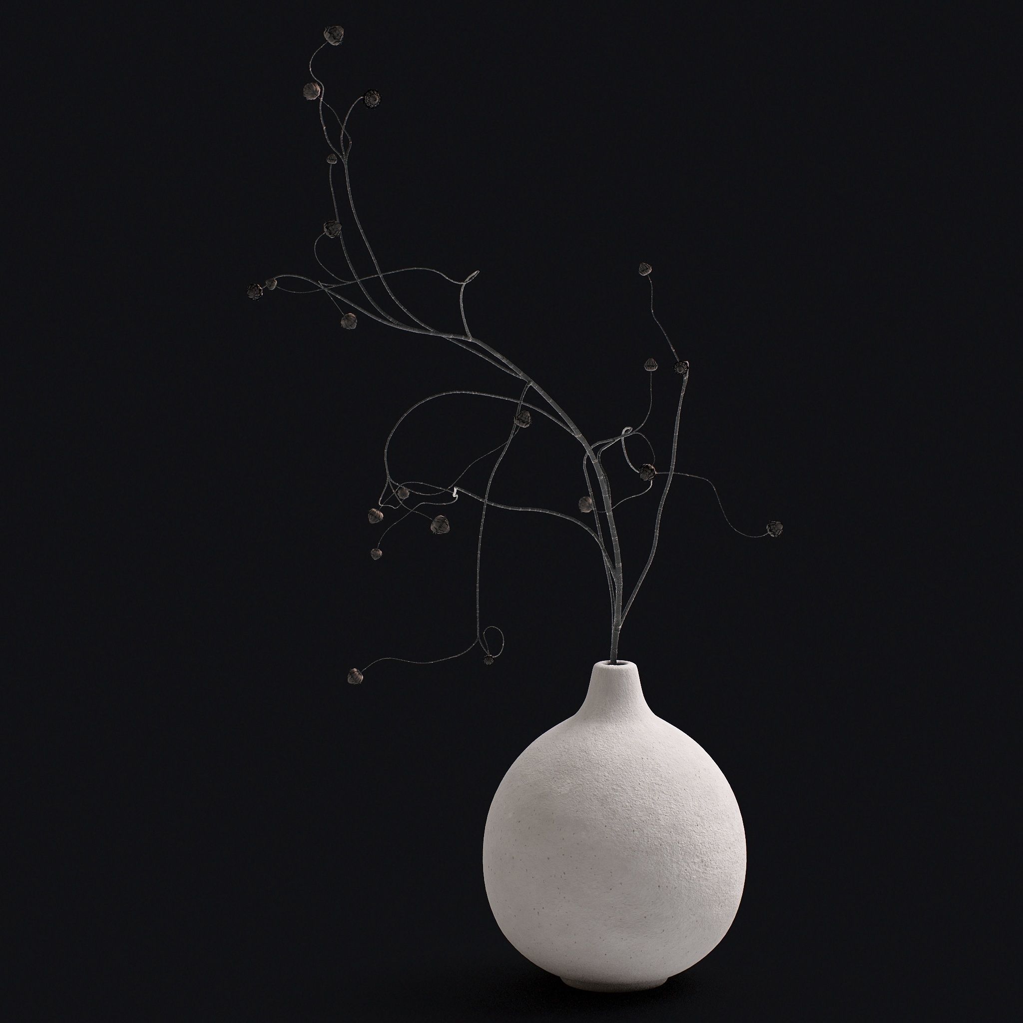 Decor Vases Set 4 3D model_4