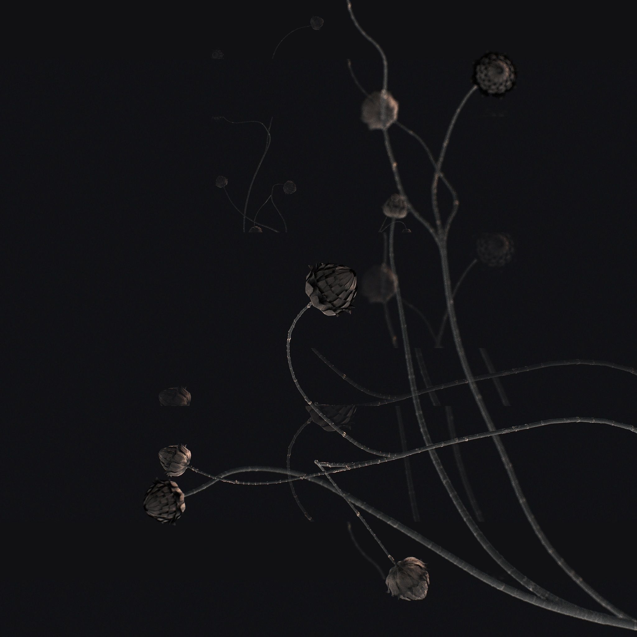 Decor Vases Set 4 3D model_8