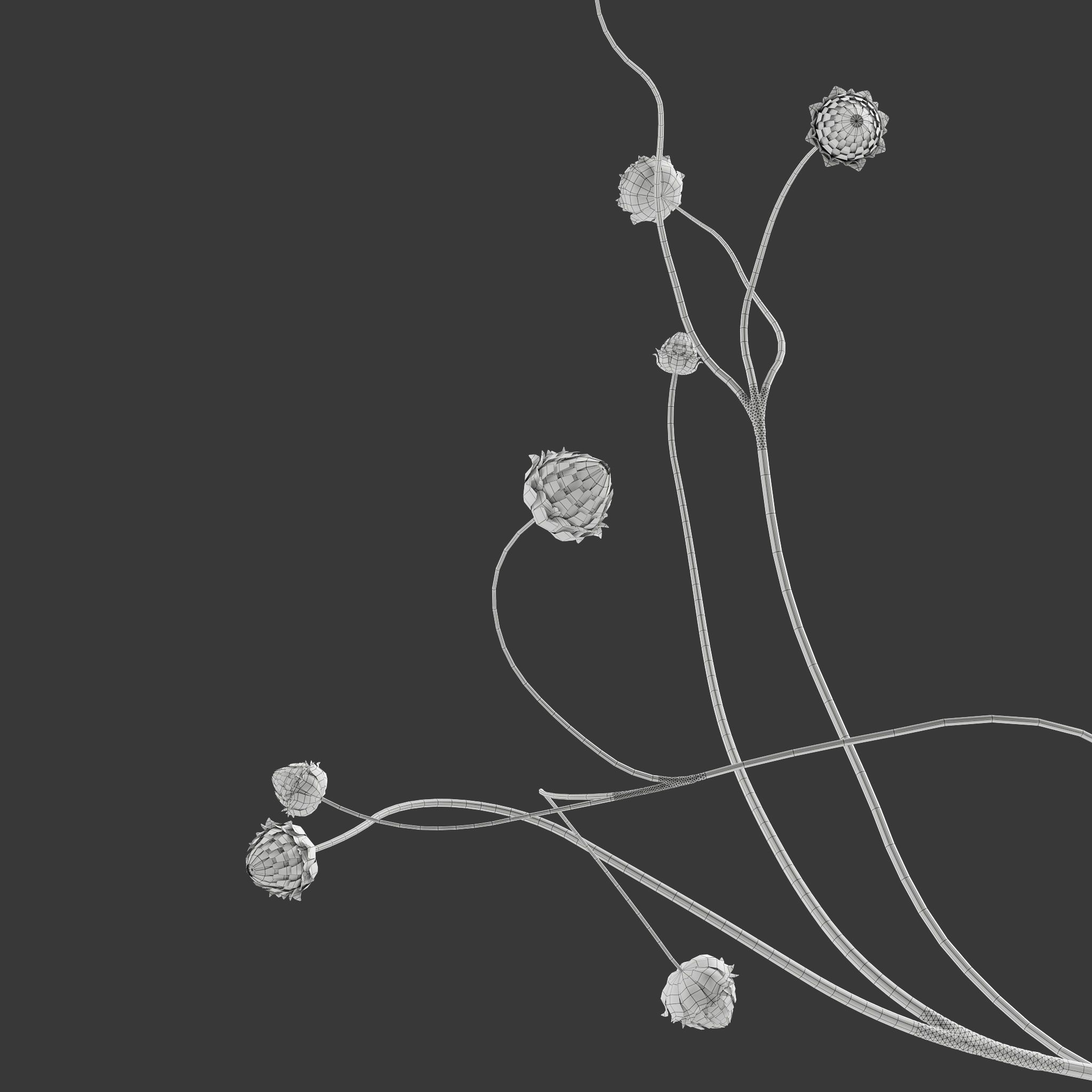 Decor Vases Set 4 3D model_9