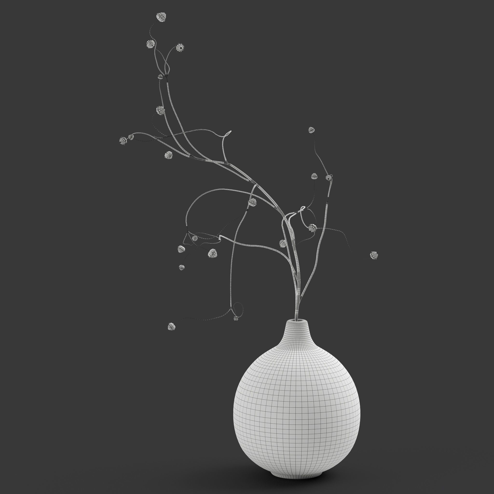 Decor Vases Set 4 3D model_5