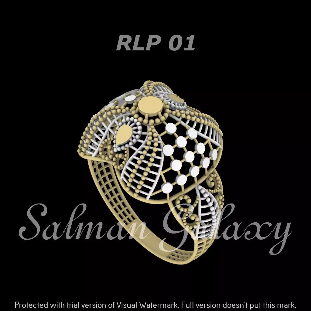 Arabic ring 3D print model