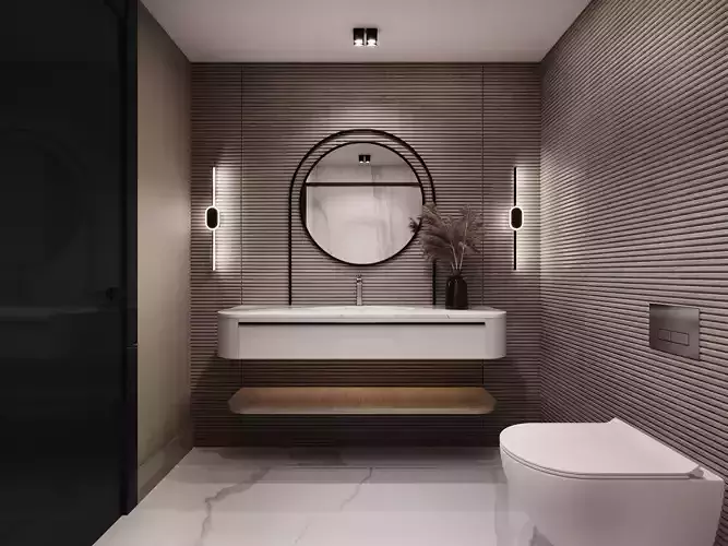 Bathroom II Maslak by FGM 3D model