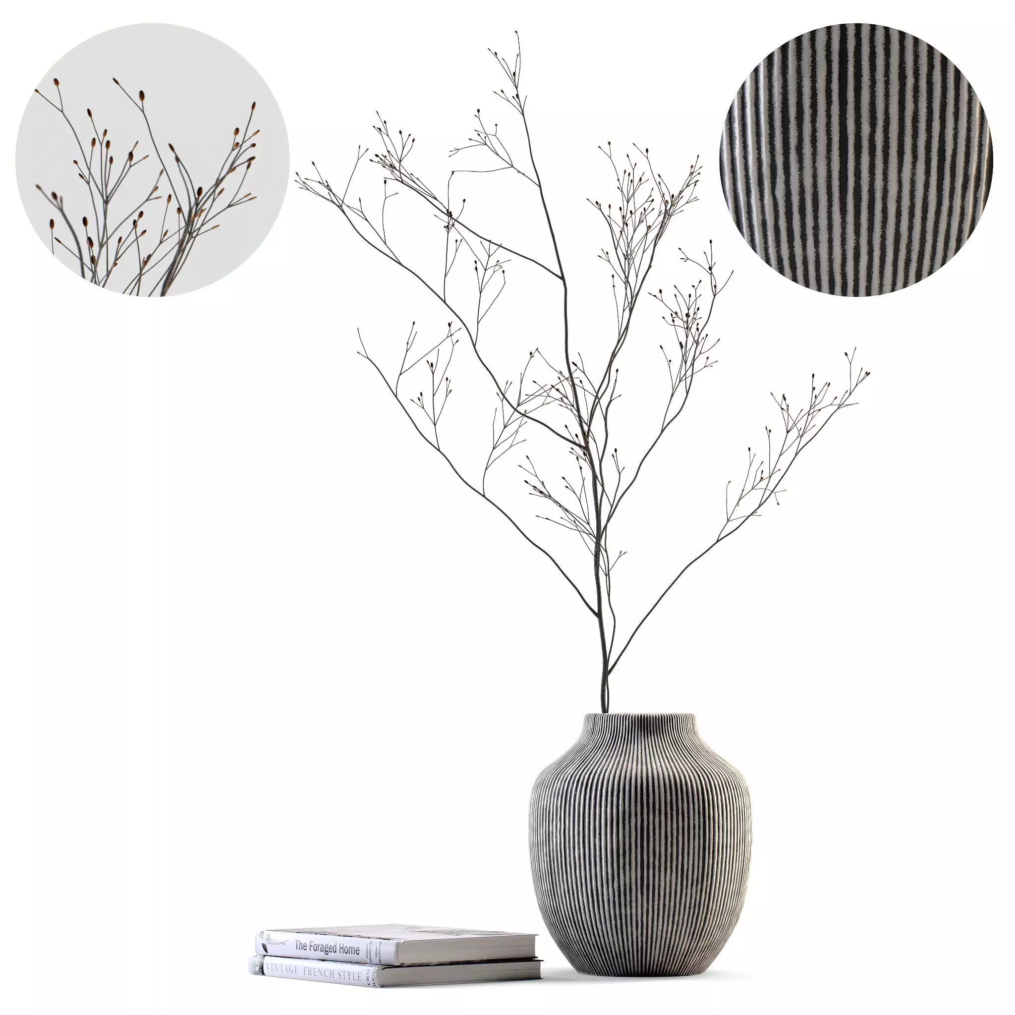 Decor Vase and books Set 5 3D model