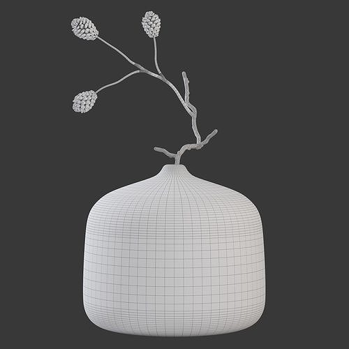 Decor  Vases Set 9 3D model 6