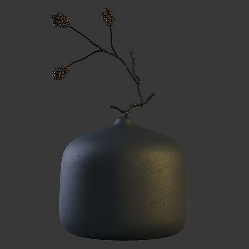 Decor  Vases Set 9 3D model 5
