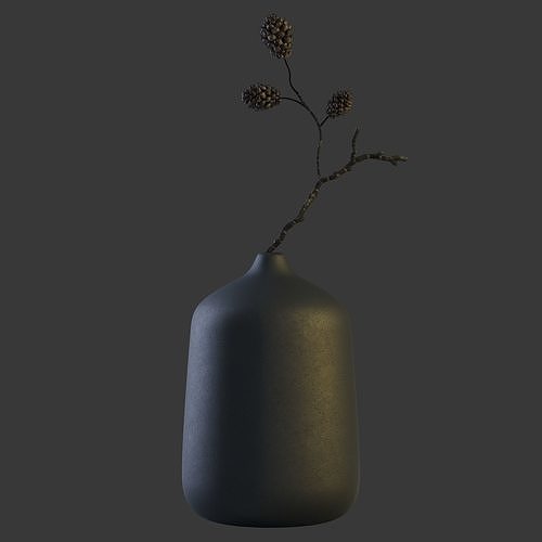 Decor  Vases Set 9 3D model 7