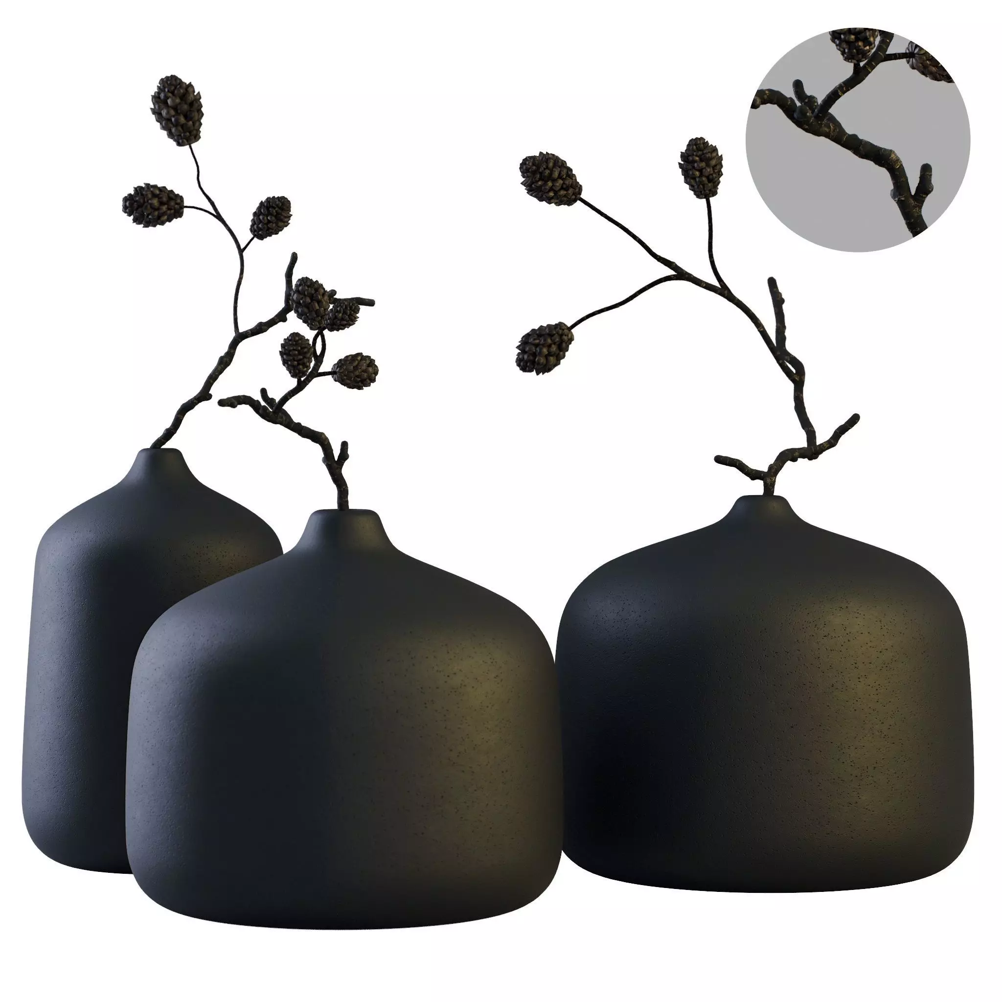Decor Vases Set 9 3D model