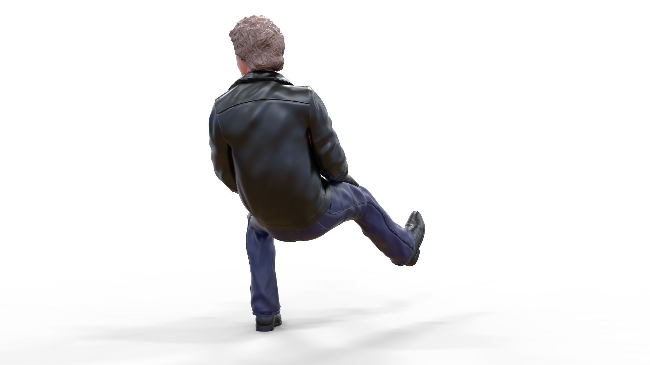 N2 Michael Knight Sitting pose 3D print model_40