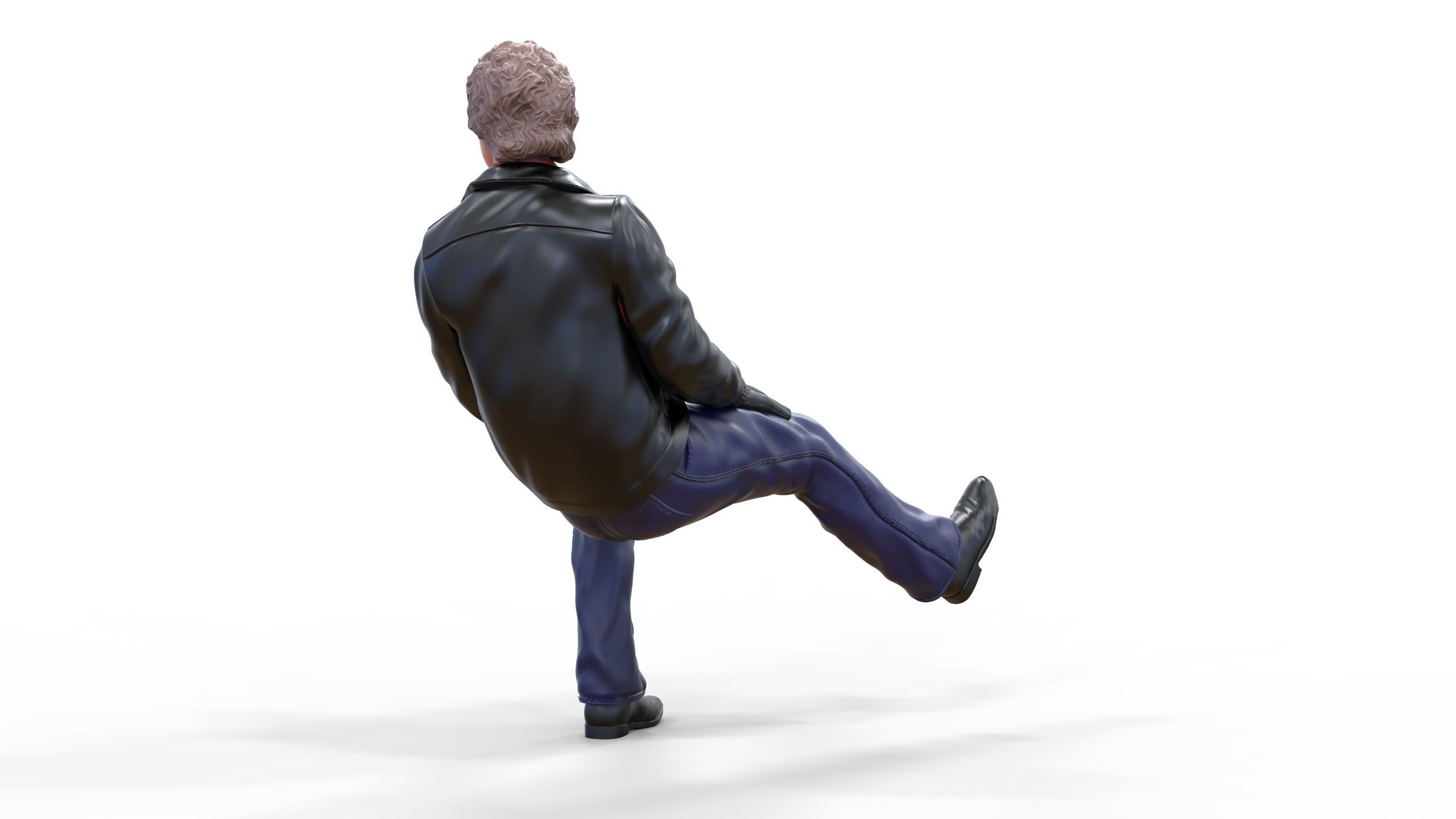 N2 Michael Knight Sitting pose 3D print model_42