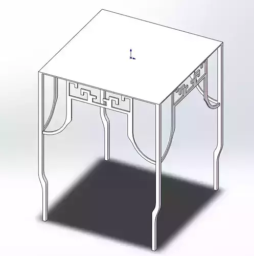 Chinese-style wooden table
