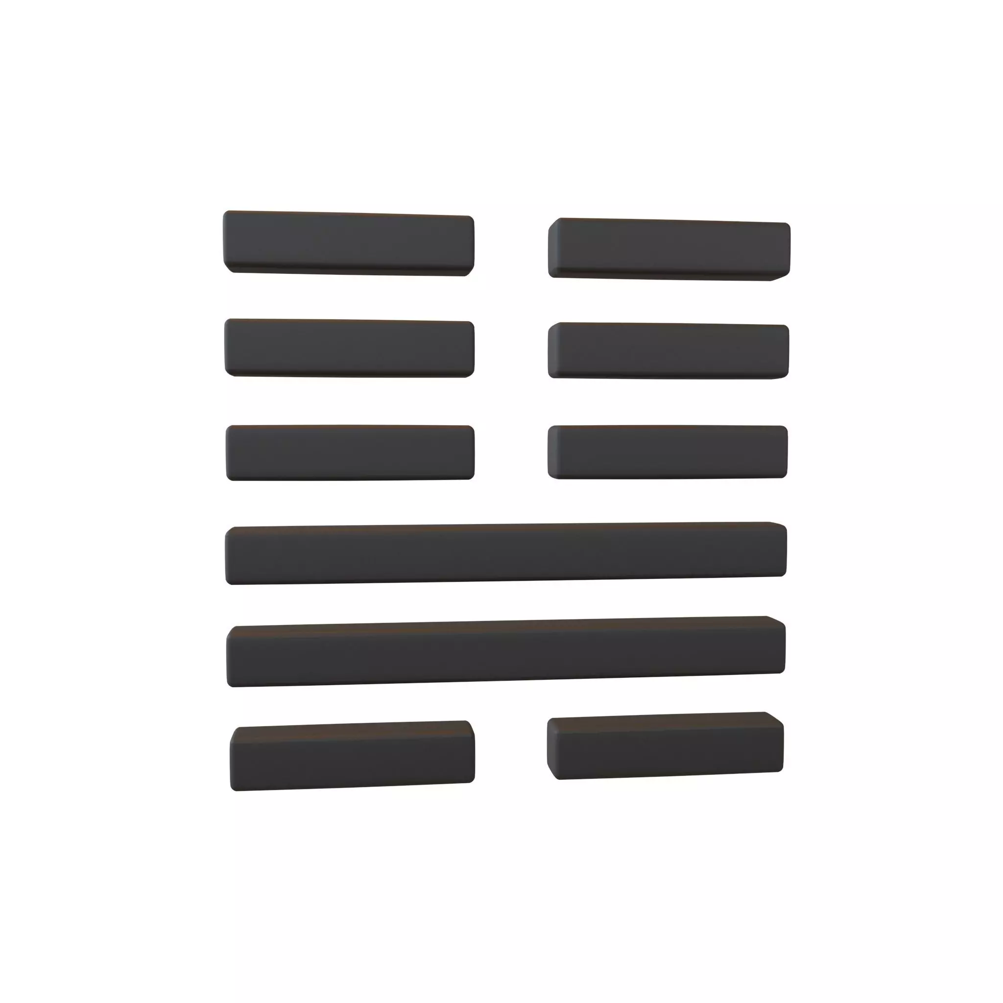 I Ching Hexagrams 46 sheng v1 001 Low-poly 3D model_0