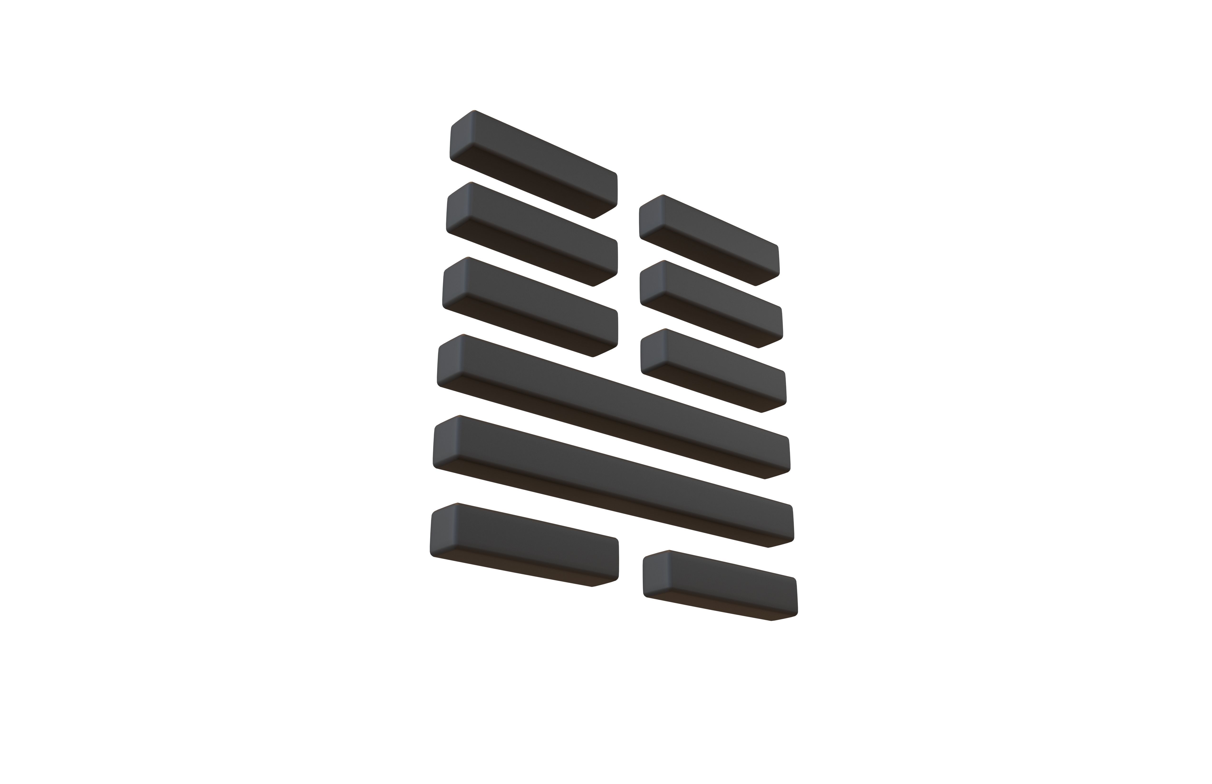 I Ching Hexagrams 46 sheng v1 001 Low-poly 3D model_3