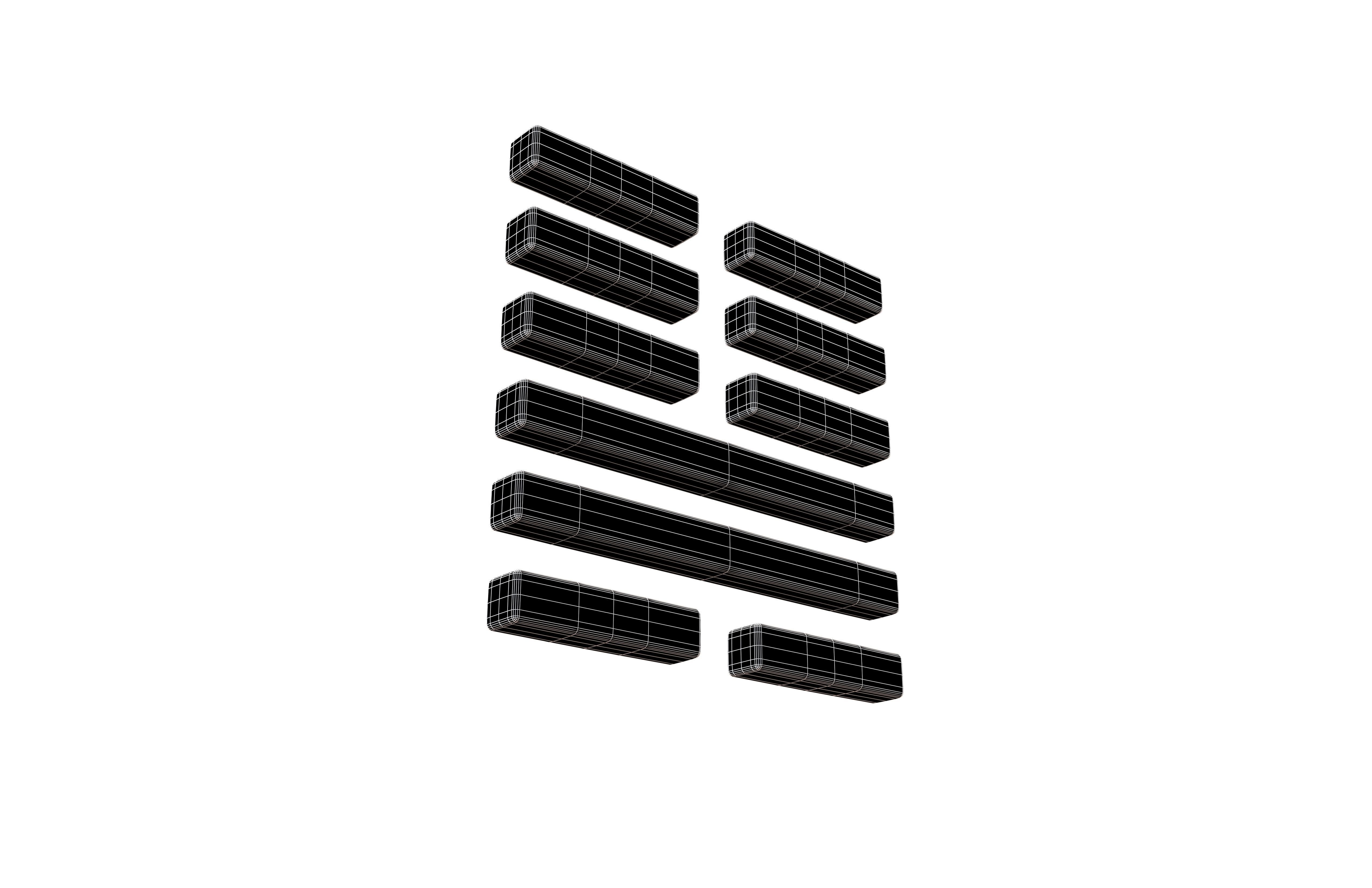 I Ching Hexagrams 46 sheng v1 001 Low-poly 3D model_6