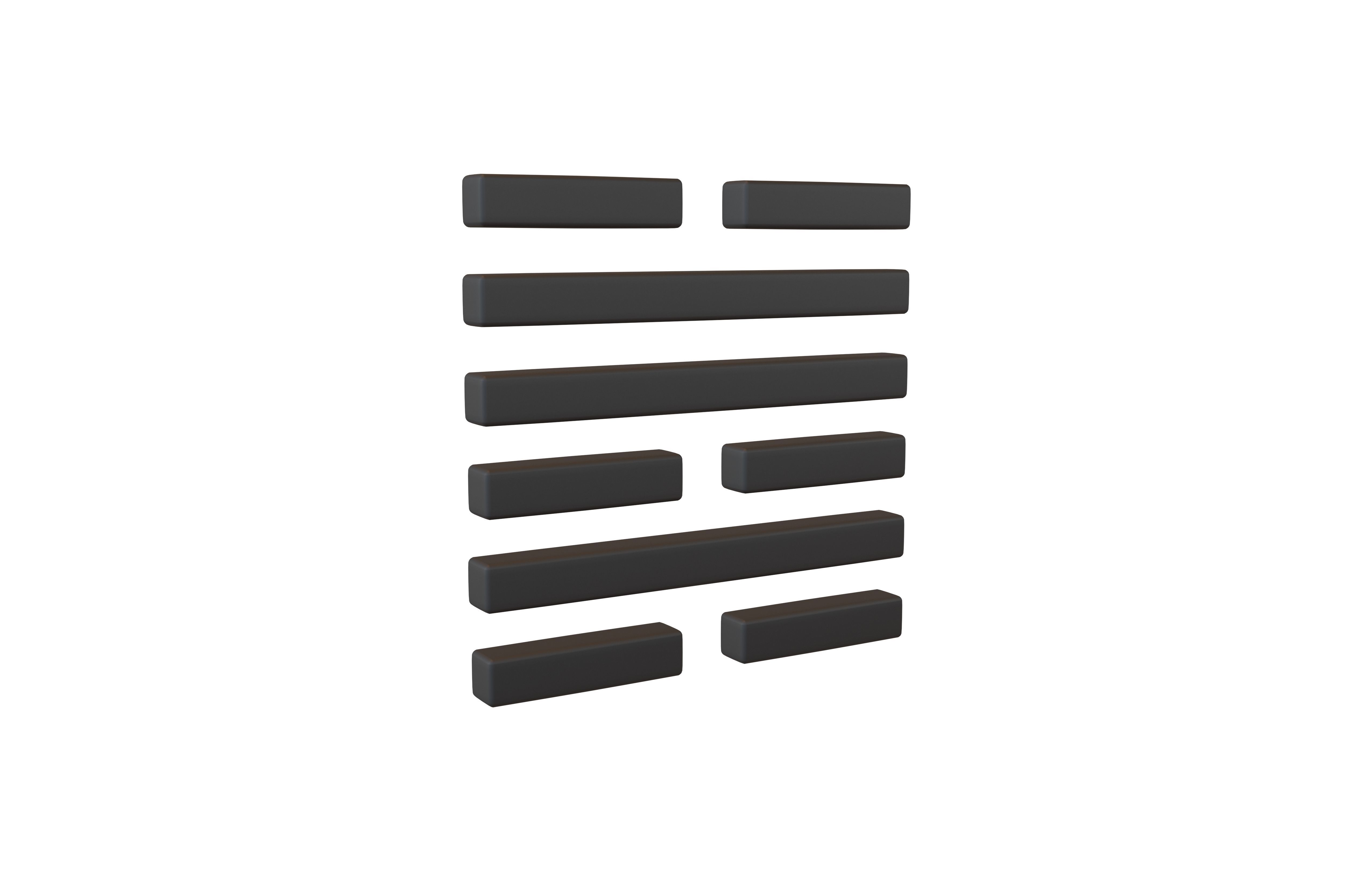 I Ching Hexagrams 47 kun v1 001 Low-poly 3D model_2