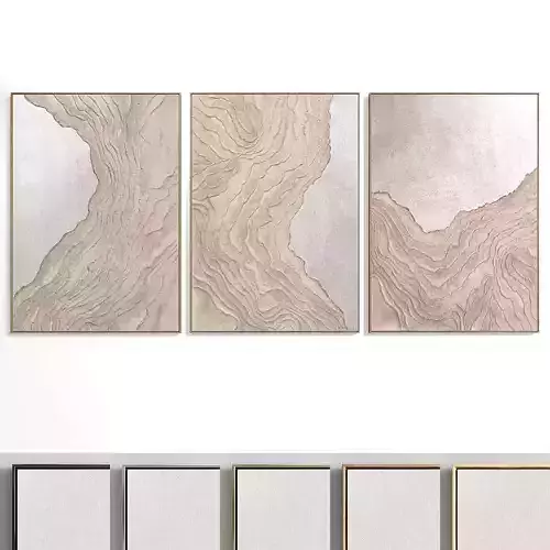 Abstract Painting Set of 3 pieces - No 28