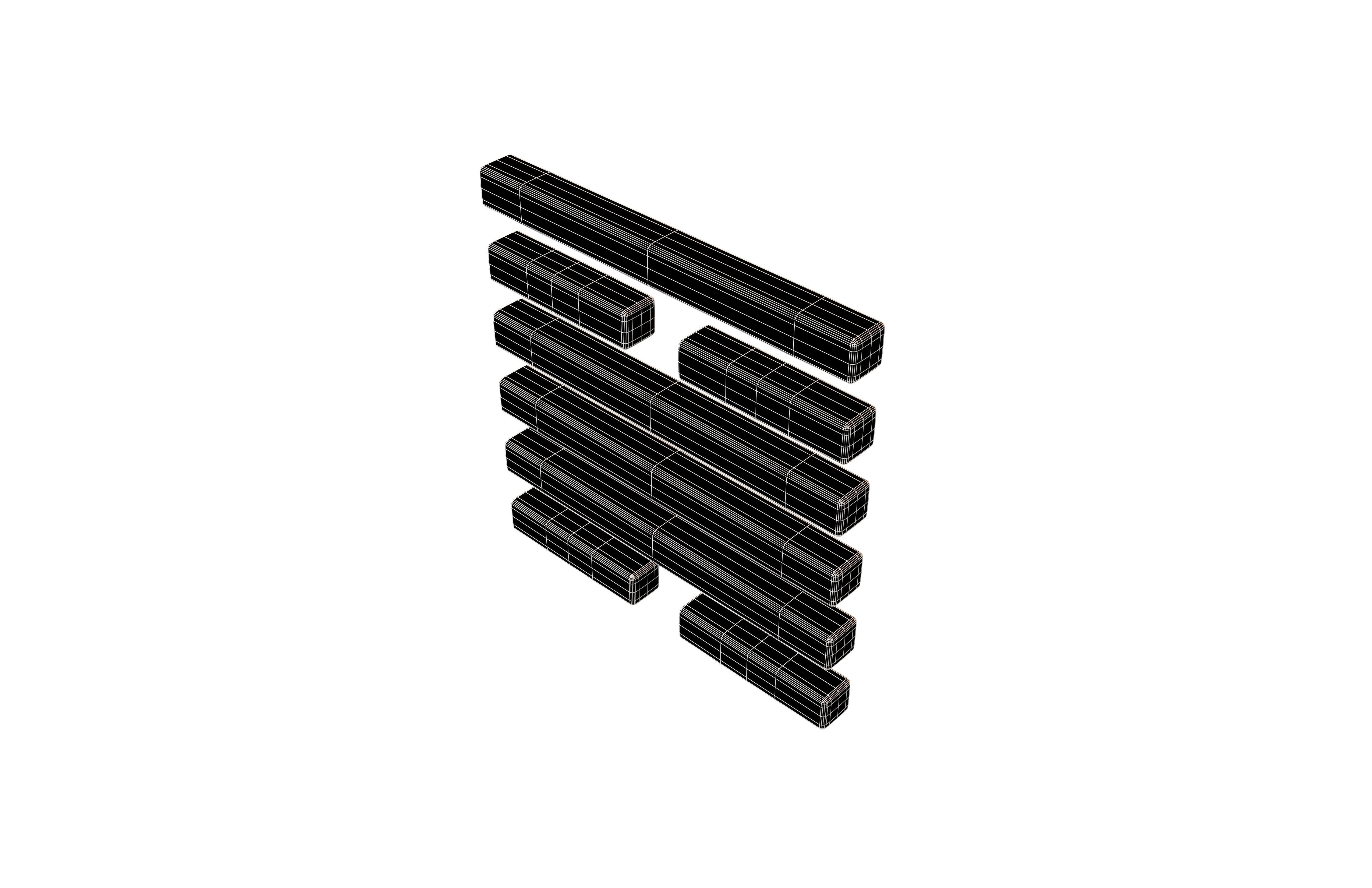 I Ching Hexagrams 50 ting v1 001 Low-poly 3D model_6