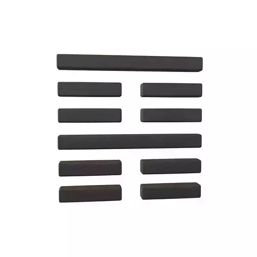 I Ching Hexagrams 52 gen v1 001 Low-poly 3D model I Ching Hexagrams 52 gen v1 001 Low-poly 3D model