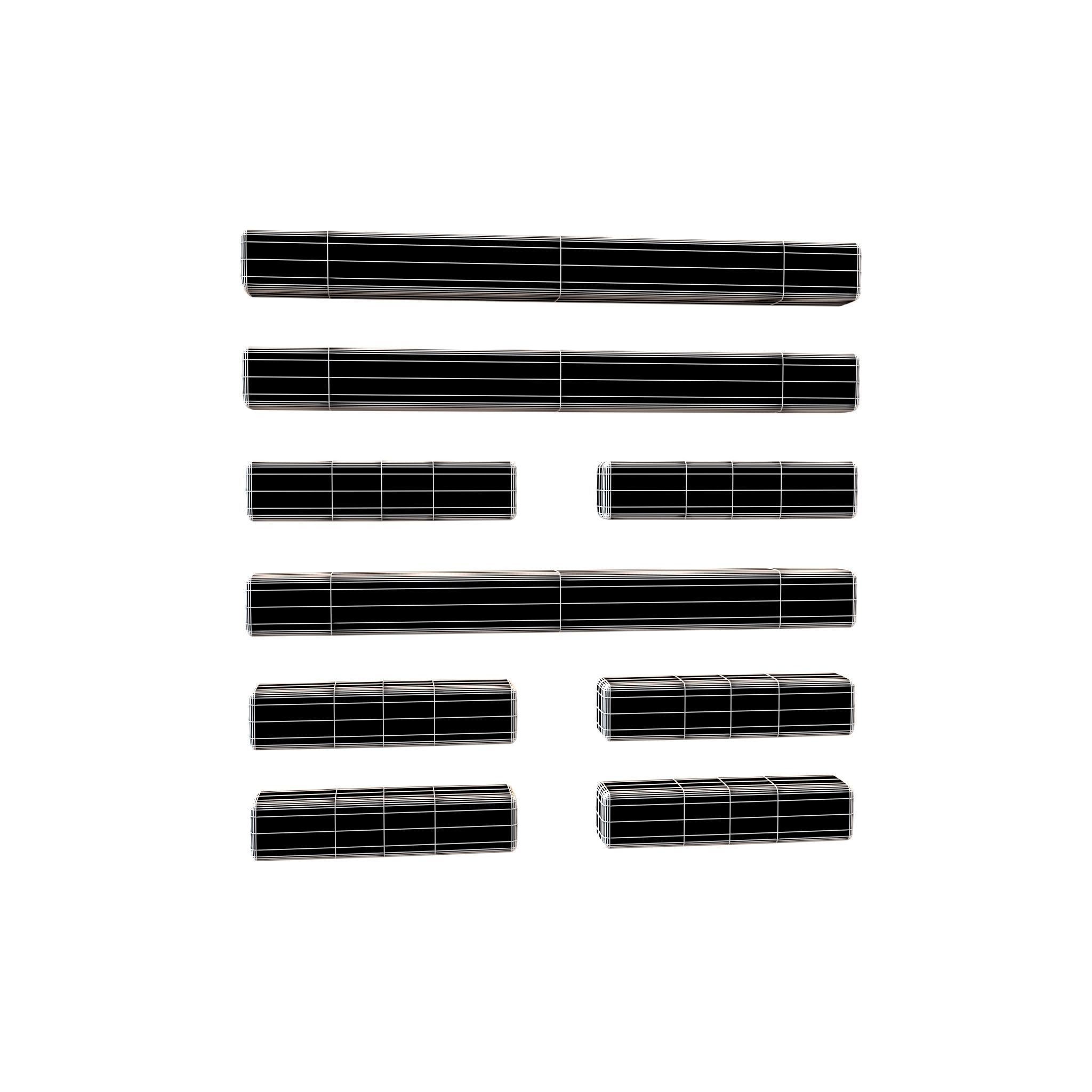 I Ching Hexagrams 53 jian v1 001 Low-poly 3D model_4