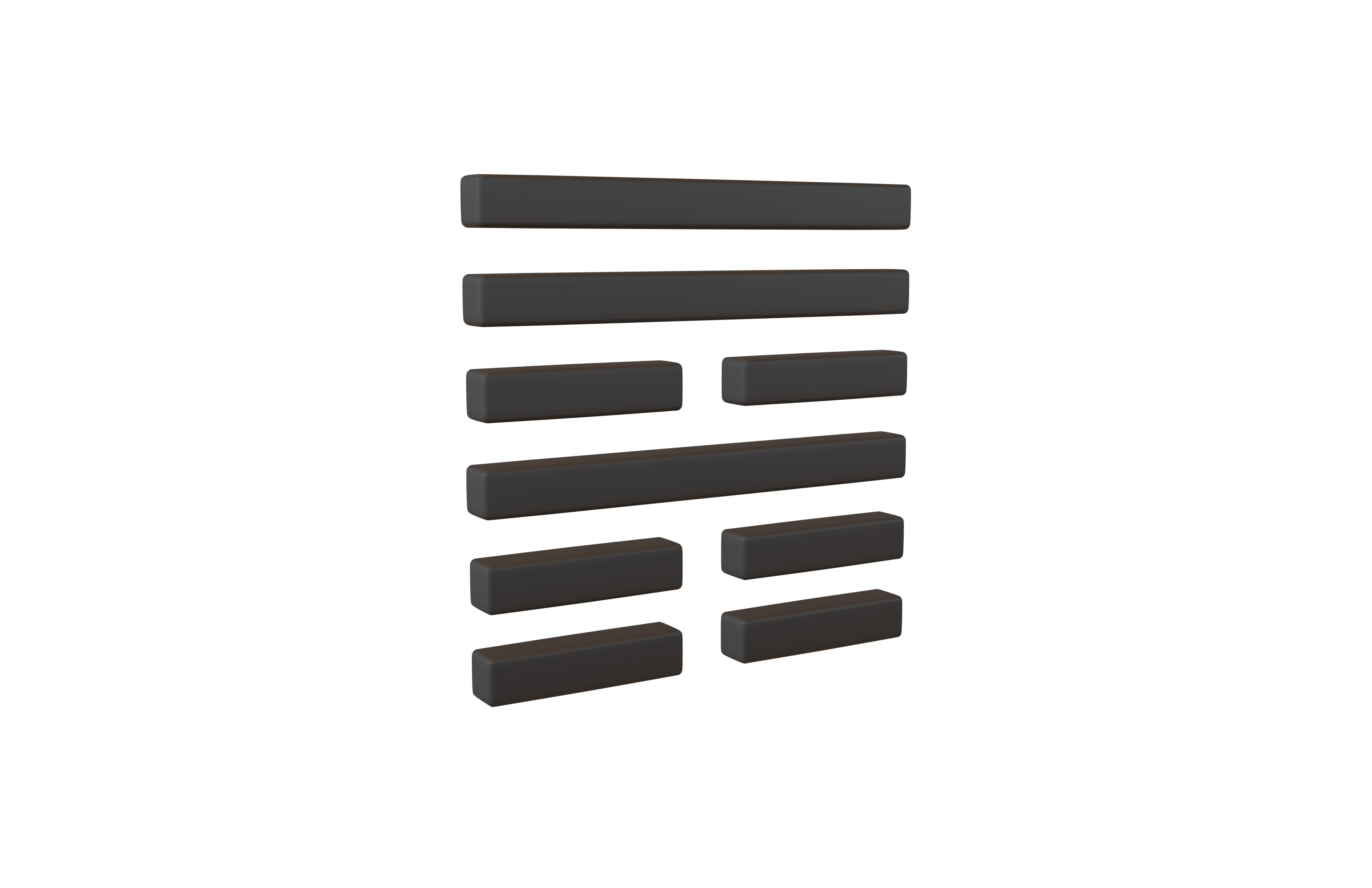 I Ching Hexagrams 53 jian v1 001 Low-poly 3D model_1