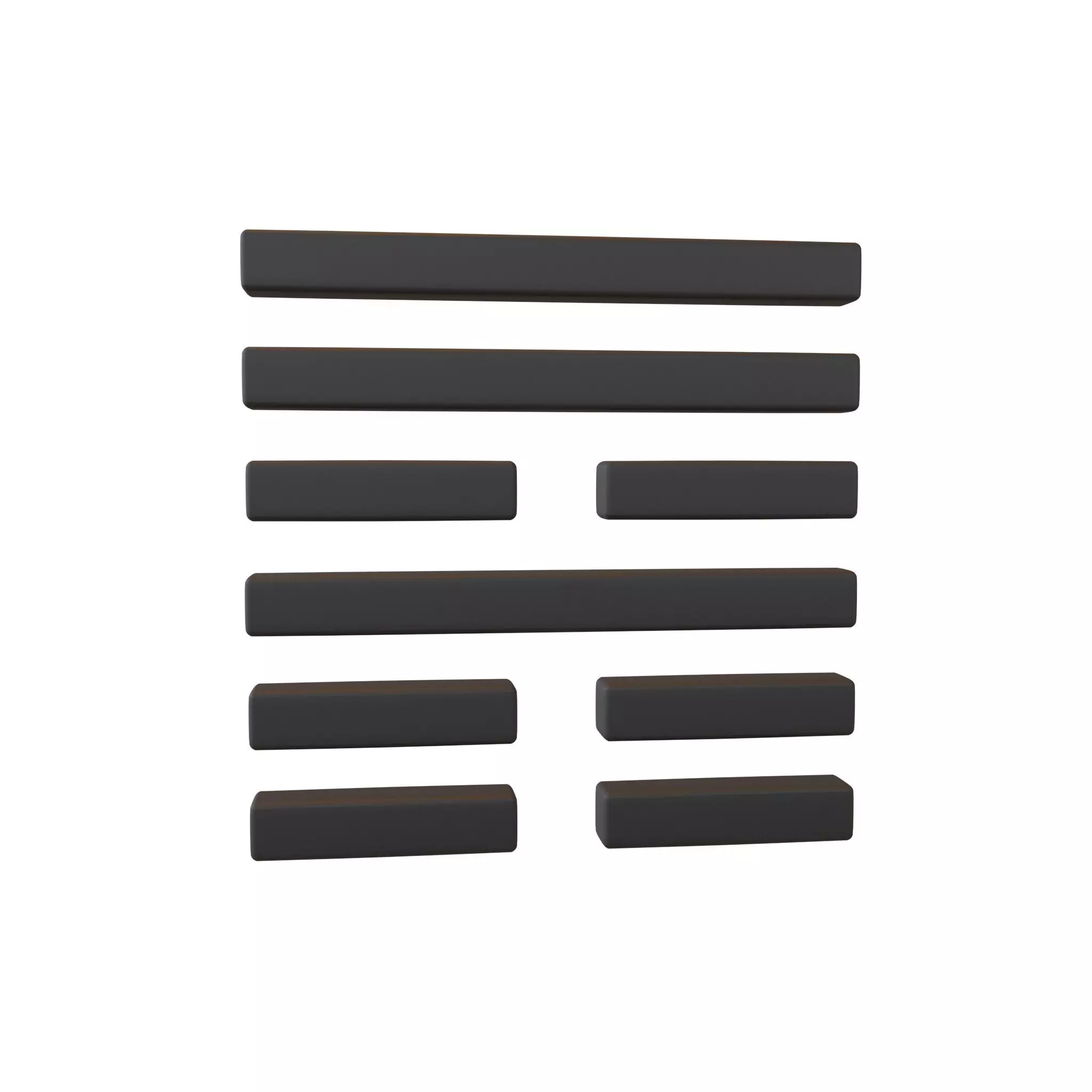 I Ching Hexagrams 53 jian v1 001 Low-poly 3D model_0