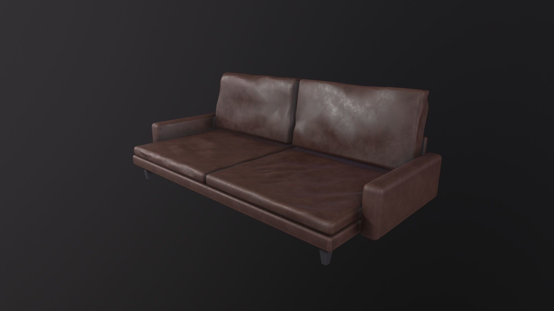 Design Couch 3D Model Low-poly 3D model_3