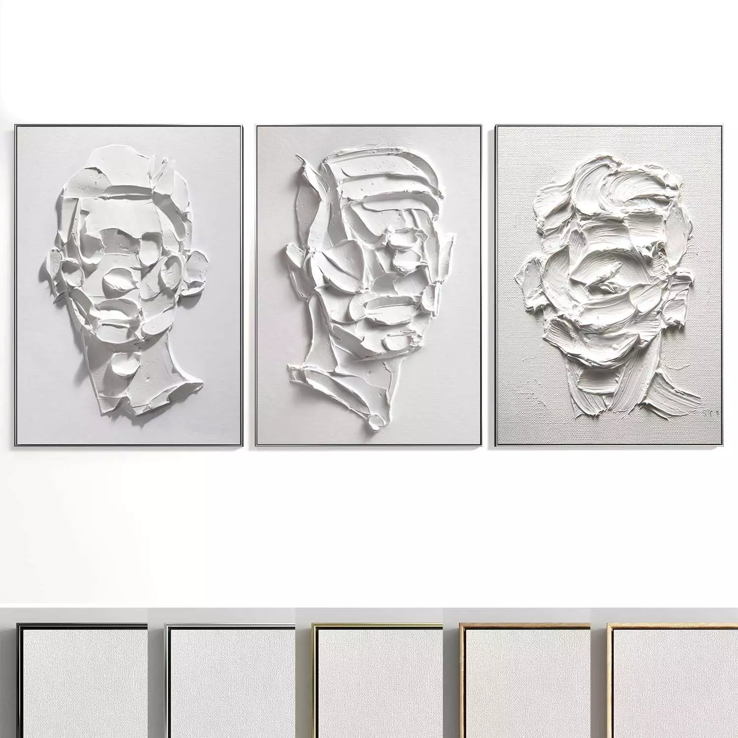 Abstract Painting Set of 3 pieces - No 29 Low-poly 3D model_0