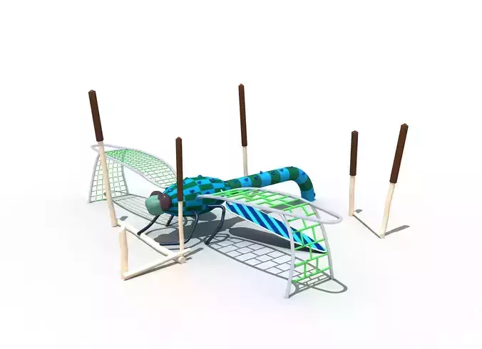 Dragonfly theme amusement equipment 3D model